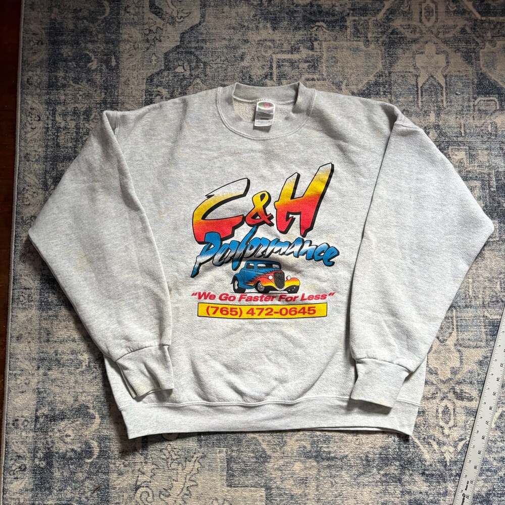 Vintage 88' White Back to the 50s Weekend Russell Athletic Car Crewnec – , CA